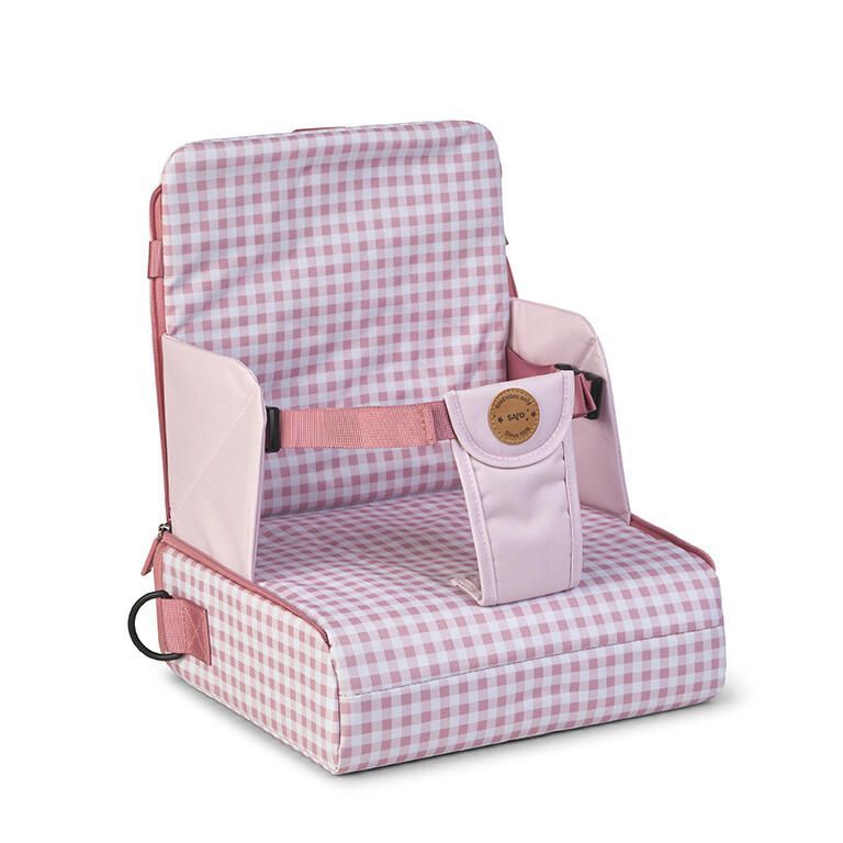 SARO TRONA PORTÁTIL vichy rosa