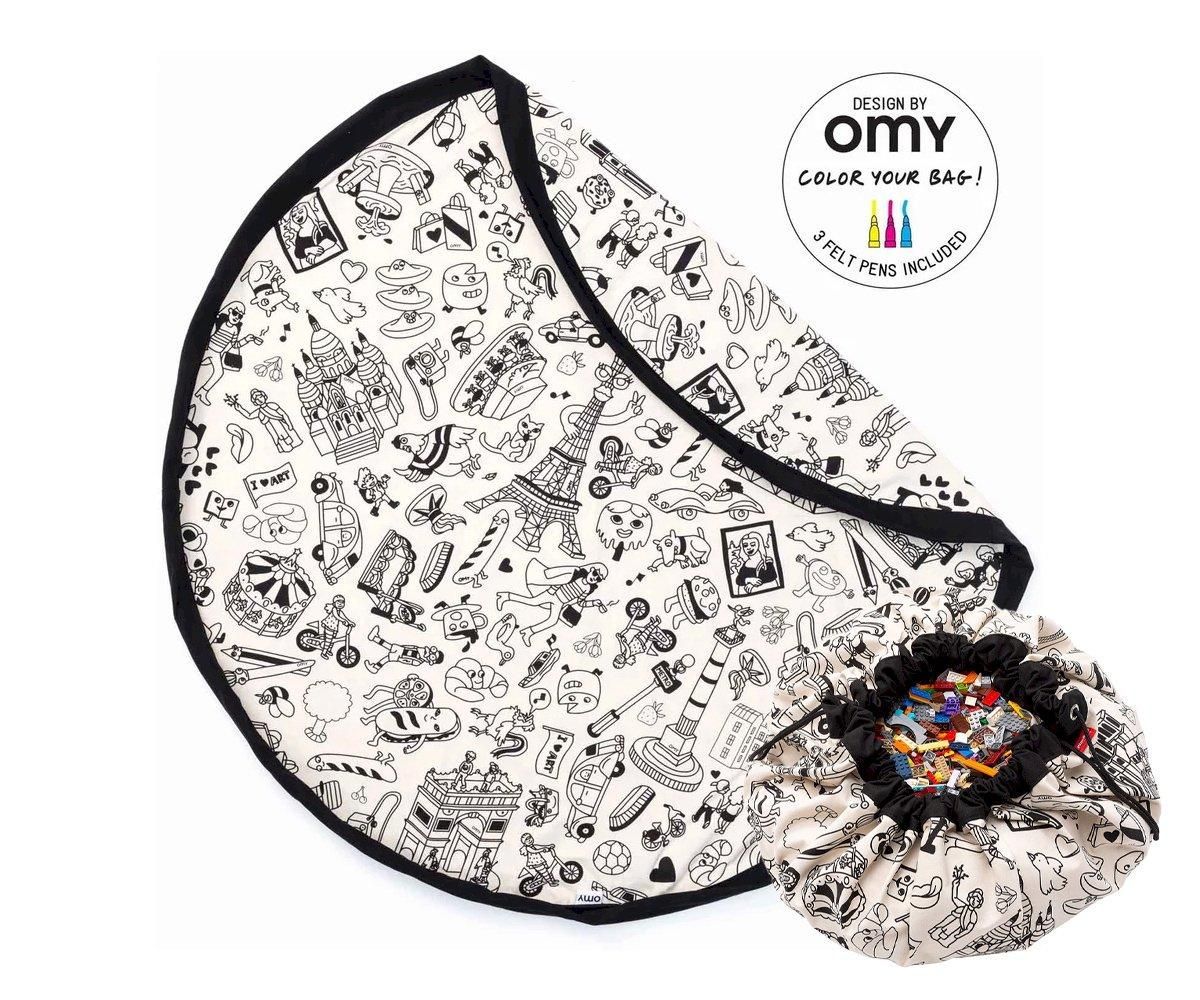 PLAY & GO ALFOMBRA SACO OMY PARIS con rotuladores