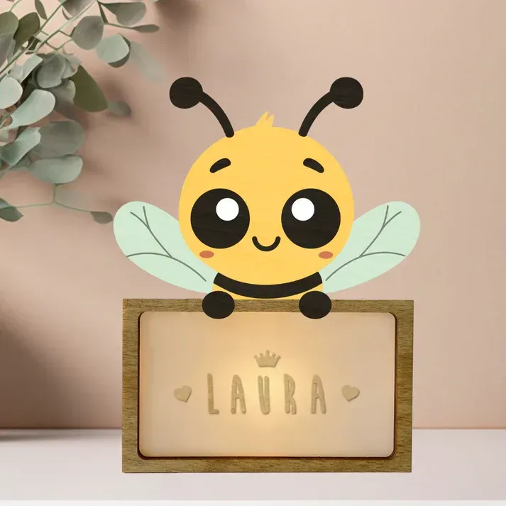 VINTIUN LÁMPARA ABEJA PERSONALIZABLE