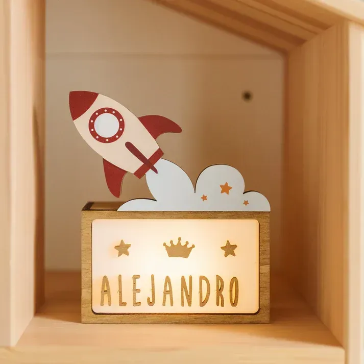 VITIUN LAMPARA COHETE PERSONALIZABLE