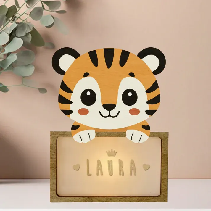 VINTIUN LÁMPARA TIGRE PERSONALIZABLE