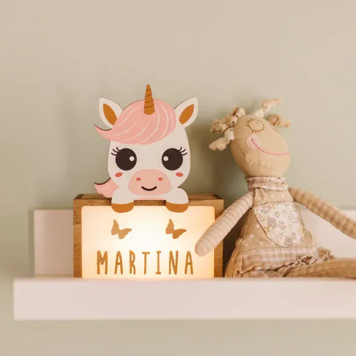 VINTIUN LÁMPARA UNICORNIO PERSONALIZABLE