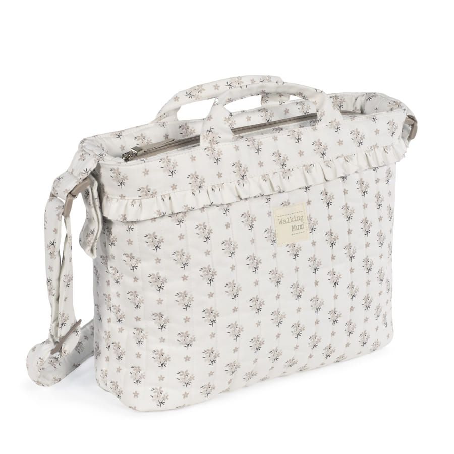 WALKING MUM BOTTON FLORES bolso canastilla