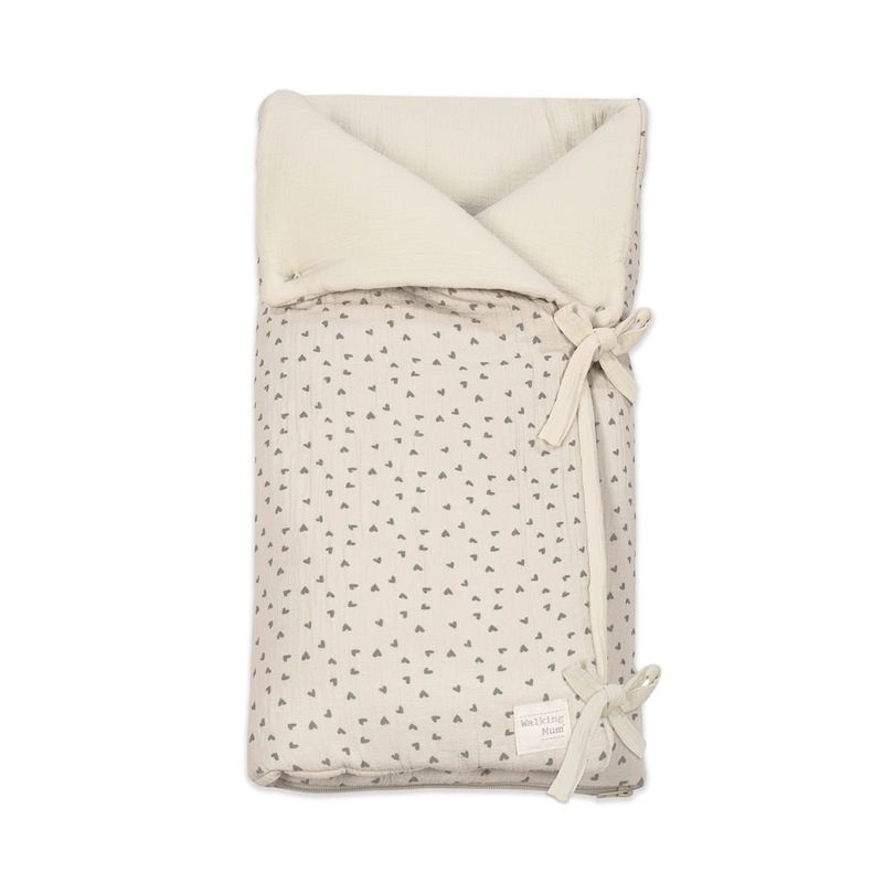 WALKING MUM SACO CAPAZO CORAZONES color MUSGO