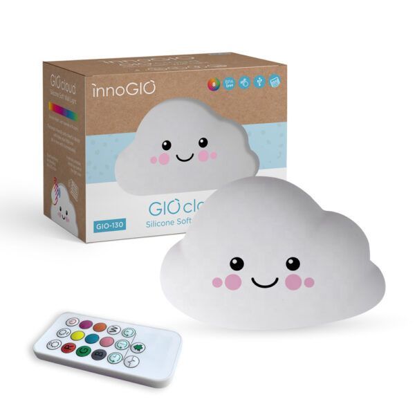 INNOGIO LUZ NOCTURNA SILICONA CLOUD con mando