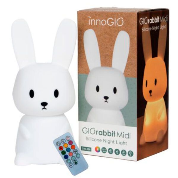 INNOGIO LUZ NOCTURNA SILICONA RABBIT MIDI