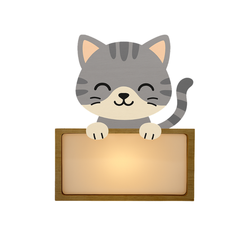 VINTIUN LAMPARA GATO PERSONALIZADA