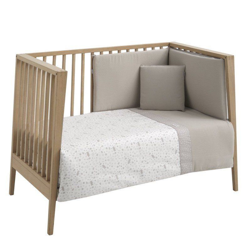 CAMBRASS NÓRDICO CUNA+PROTECTOR Y COJÍN ABETE