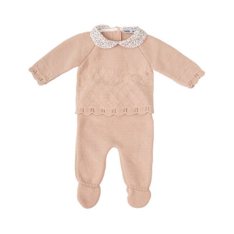 BABIDU CONJUNTO 3 PZAS Escarcha color Beige