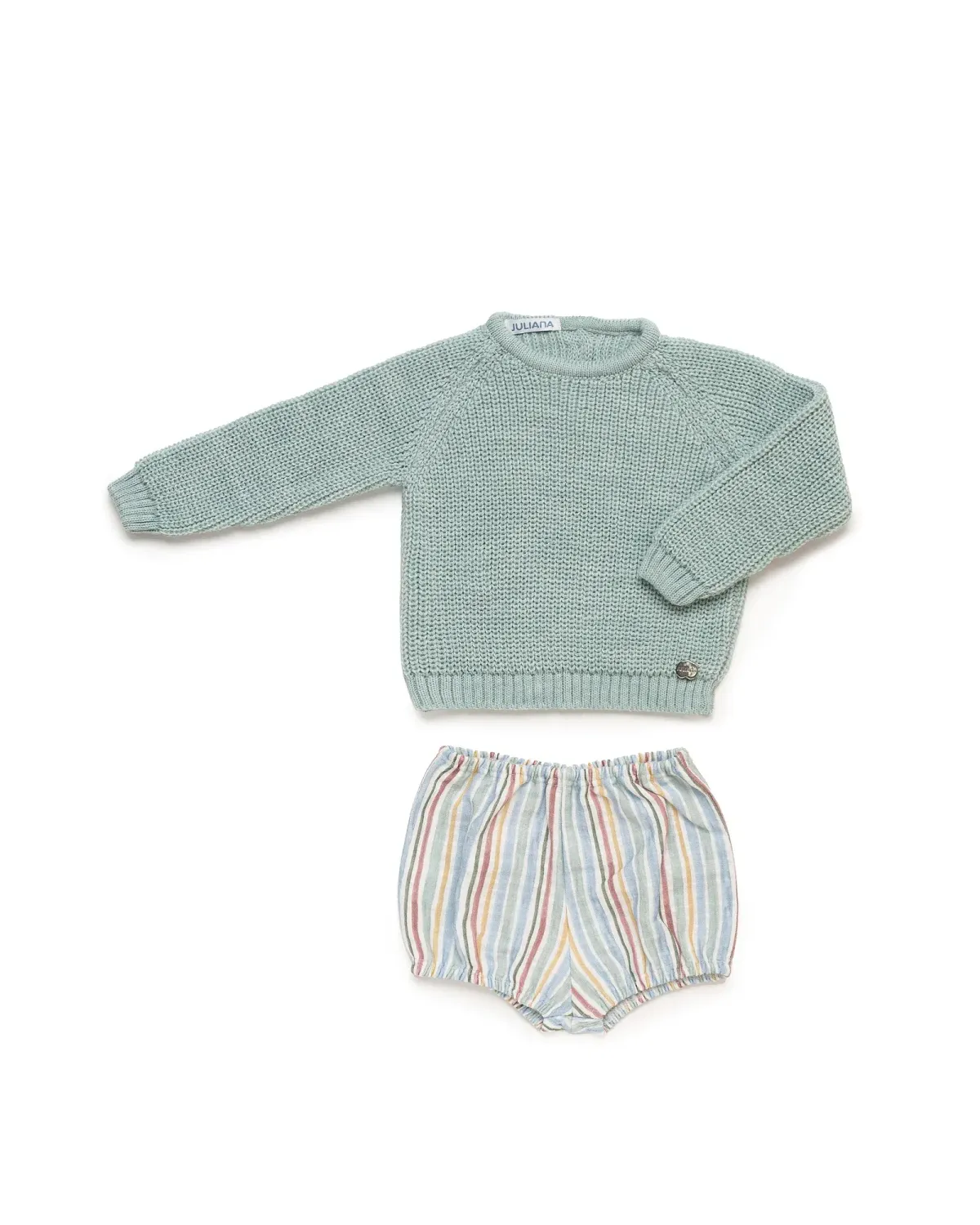 JULIANA CONJUNTO JERSEY + PANTALON RAYADO Acuarela