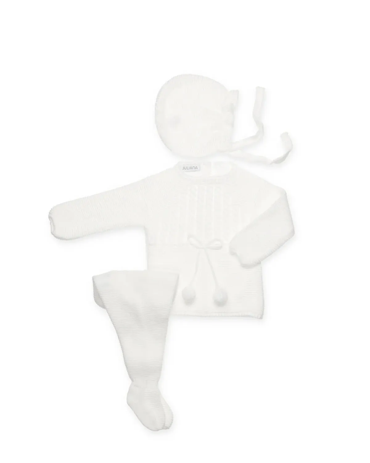 JULIANA CONJUNTO POLAINA + CAPOTA POESÍA color CRUDO