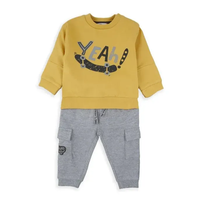 BABYBOL CONJUNTO SUDADERA Y PANTALON CON BOLSILLOS LATERALES BABYBOL CONJUNTO SUDADERA Y PANTALON CON BOLSILLOS LATERALES