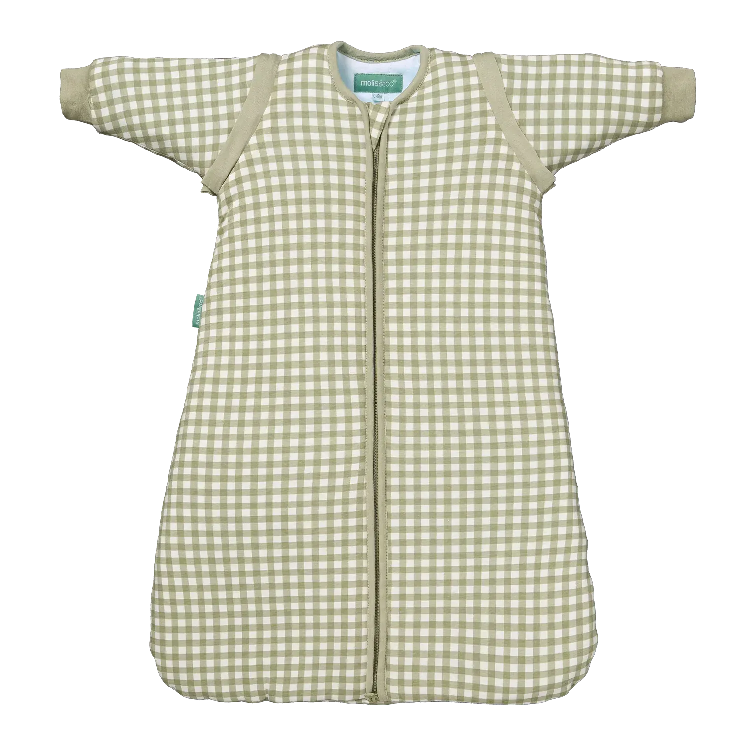 MOLIS SACO DORMIR MANGAS TOG 2.5 color MINT TEA