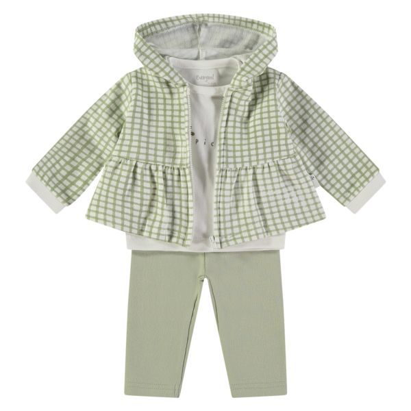 BABYBOL CONJUNTO NIÑA CHAQUETA+CAMISETA M.CORTA+PANTALÓN
