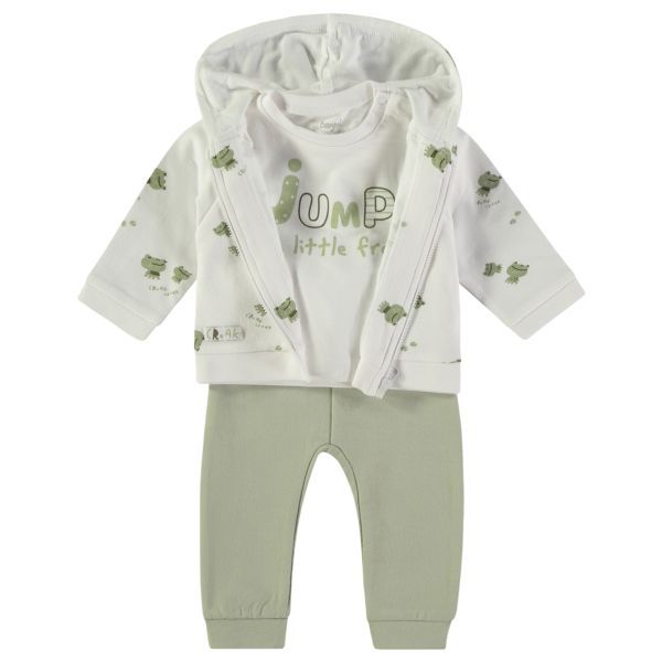 BABYBOL CONJUNTO CHAQUETA+CAMISETA M. CORTA+PANTALÓN