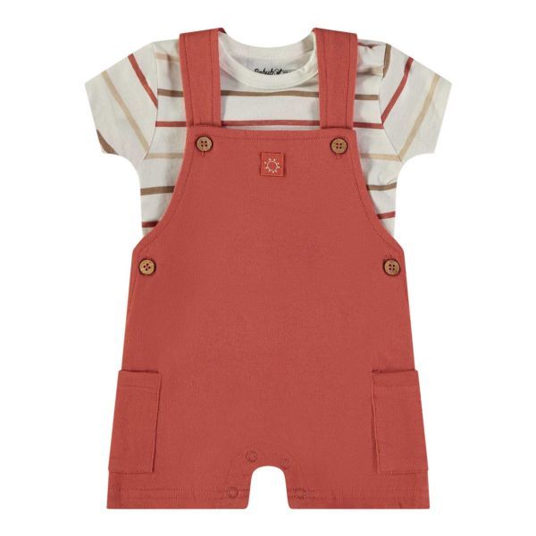 BABYBOL PETO CORTO +  CAMISETA RAYAS