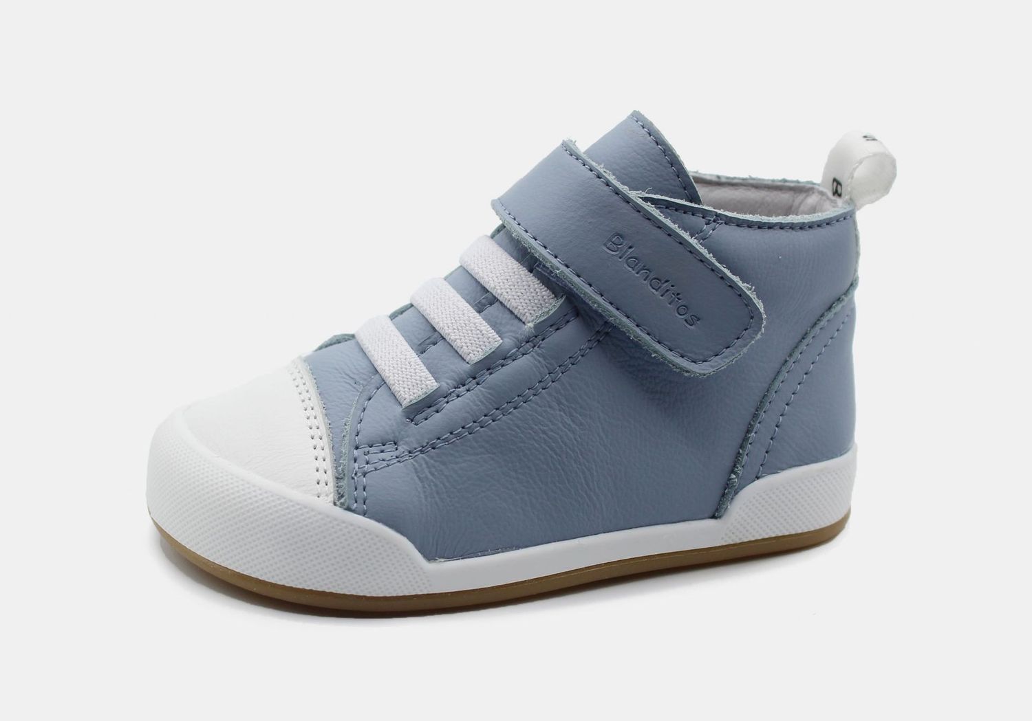 BOTA BOSTON BLANDITOS color AZUL ( talla 19 )