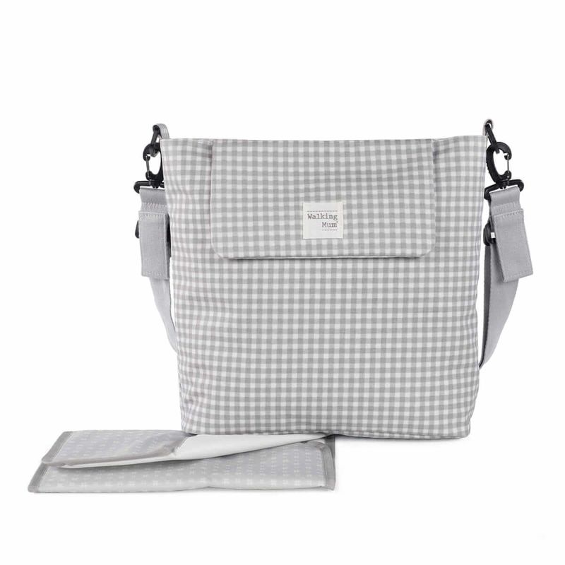 WALKING MUM I LOVE VICHY GRIS BOLSO * consultar fecha de entrega *