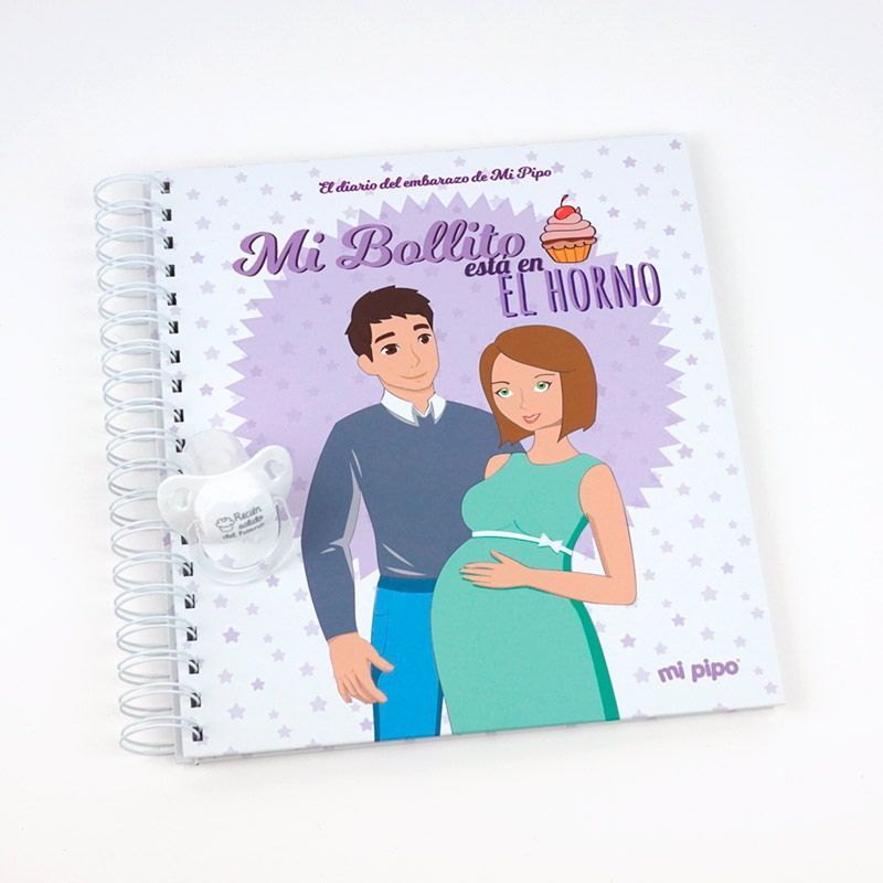 DIARIO EMBARAZO DIARIO EMBARAZO "MI BOLLITO ESTÁ EN EL HORNO " + CHUPO tetina fisiológica