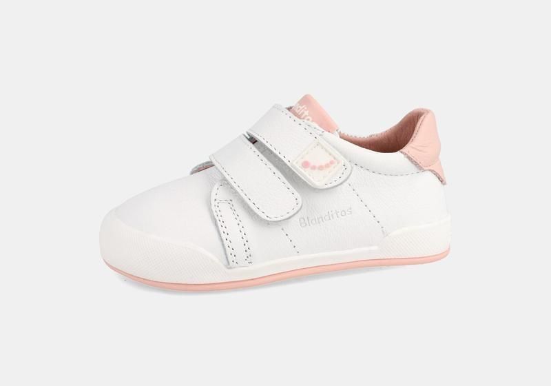 BLANDITOS zapatillas LONDRES blanco/rosa