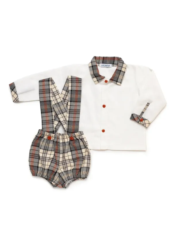 JULIANA CONJUNTO CAMISA + PANTALON TIRANTES Alegoría