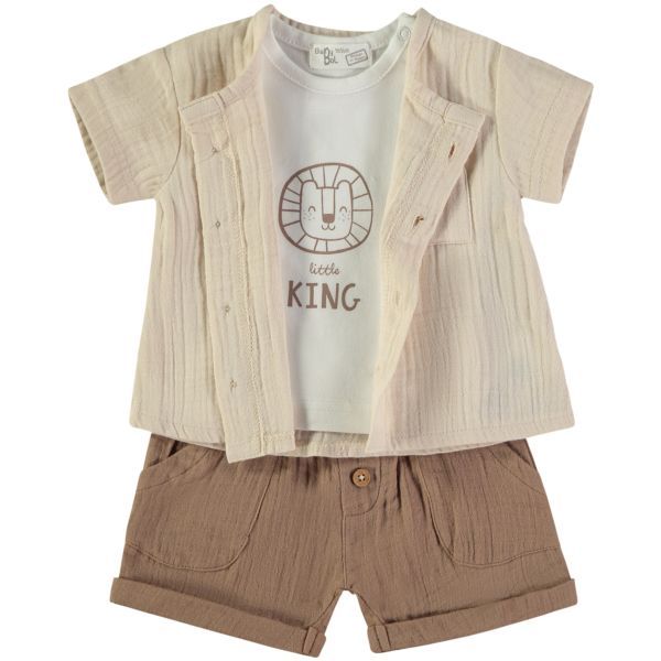 BABYBOL CONJUNTO CAMISA + CAMISETA + BERMUDAS