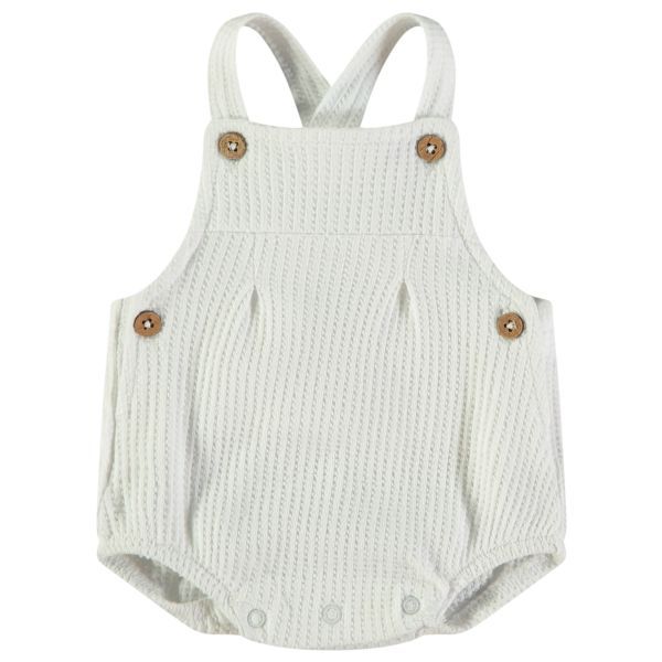 BABYBOL PETO RANITA ALGODÓN BLANCO