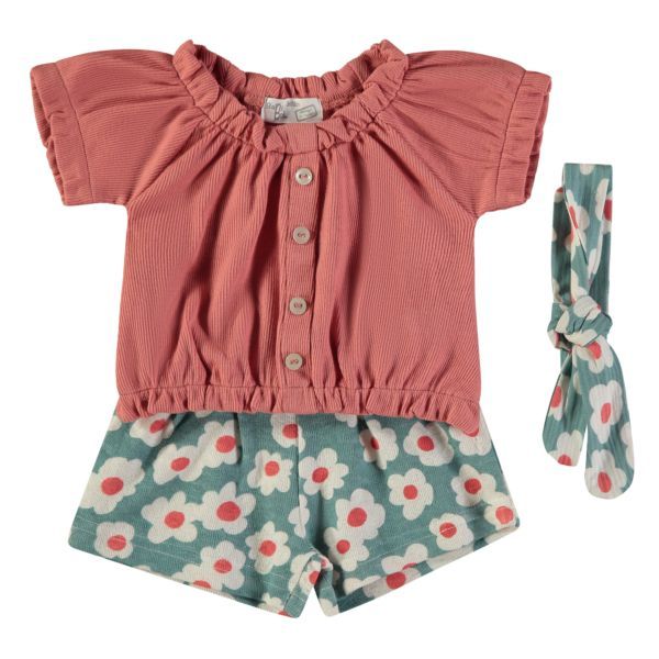 BABYBOL CONJUNTO NIÑA + CINTA PELO FLORES