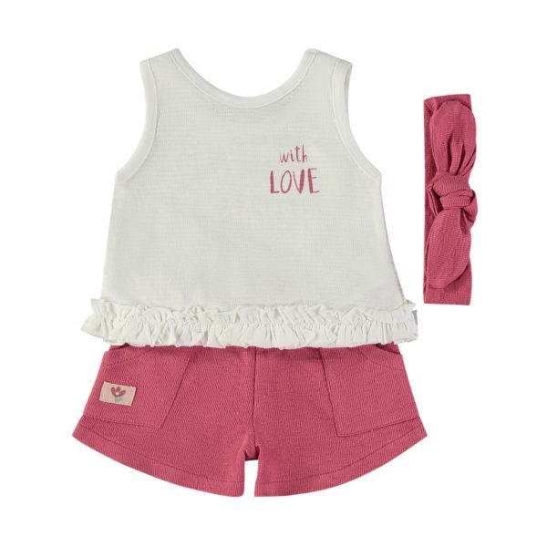 BABYBOL CONJUNTO CORTO NIÑA + CINTA PELO