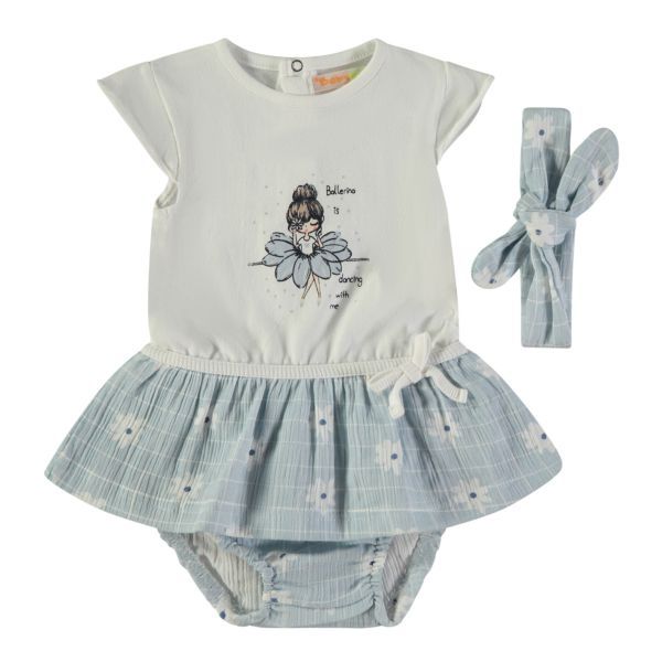 BABYBOL VESTIDO + BRAGUITA + CINTA PELO