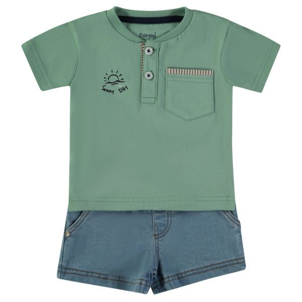 BABYBOL CONJUNTO CAMISETA + VAQUERO CORTO