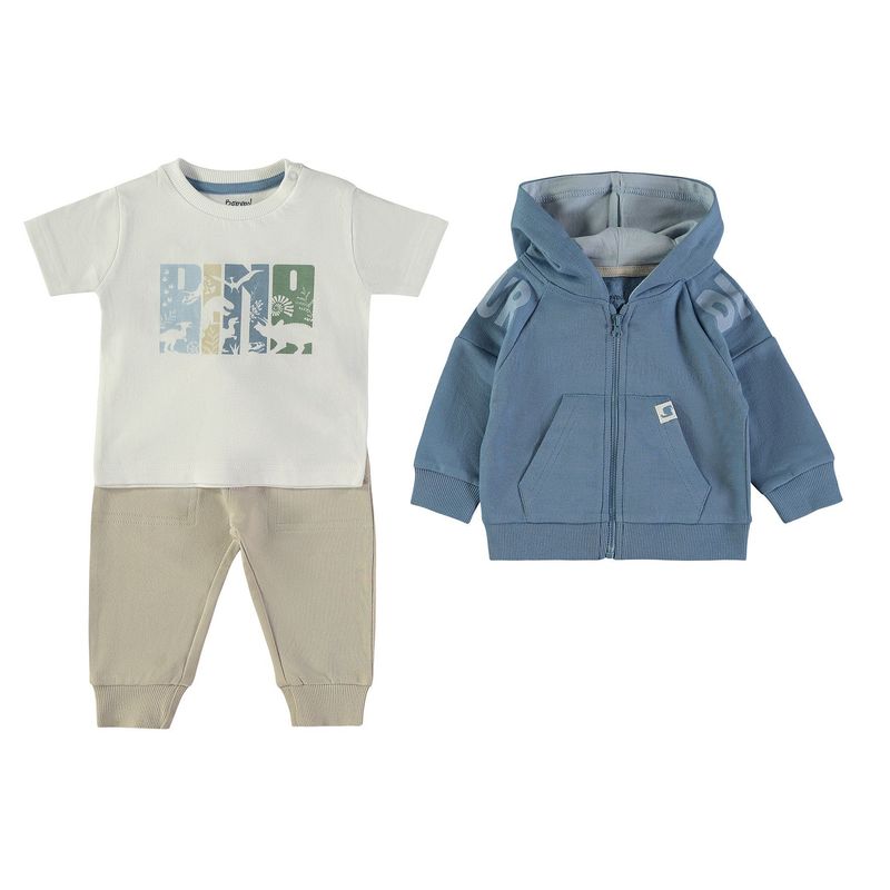 BABYBOL CONJUNTO CHAQUETA + CAMISETA M. CORTA + PANTALON