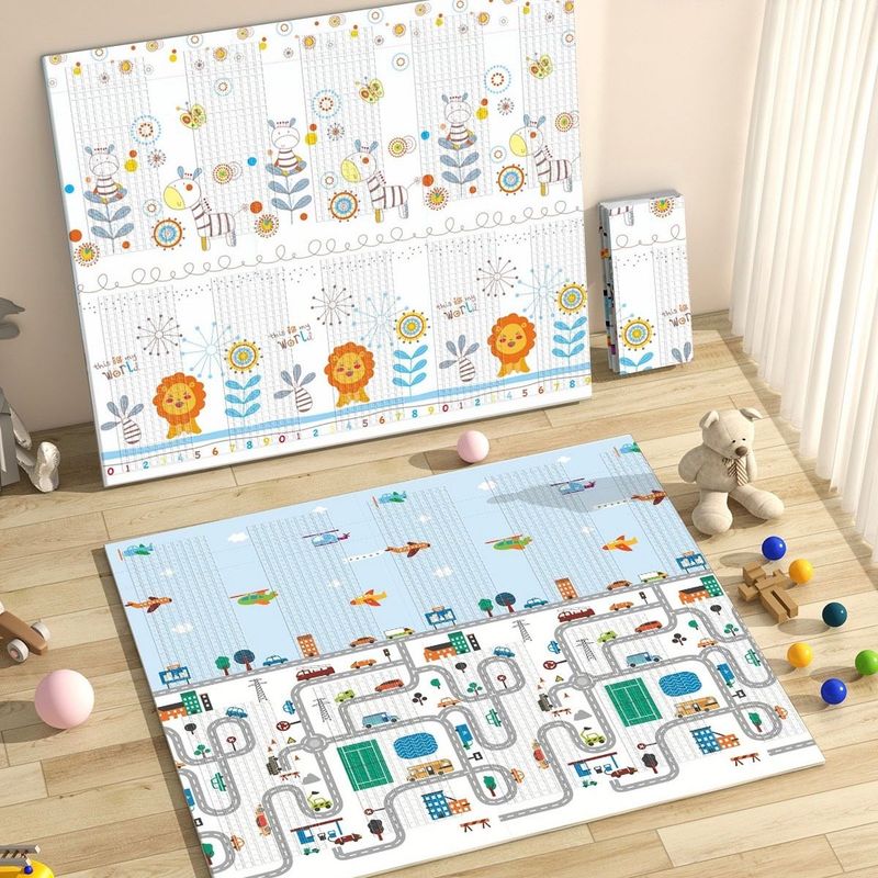 MS ALFOMBRA JUEGOS FANCY 180*200 cm. color Lion/Ciudad ( Grosor 1.5 cm. )