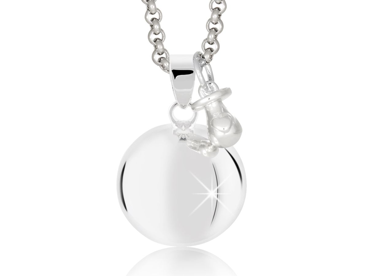 MAMIJUX LLAMADOR ÁNGELES chupete plateado