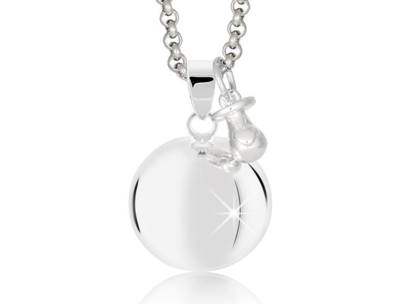 MAMIJUX LLAMADOR ÁNGELES chupete plateado