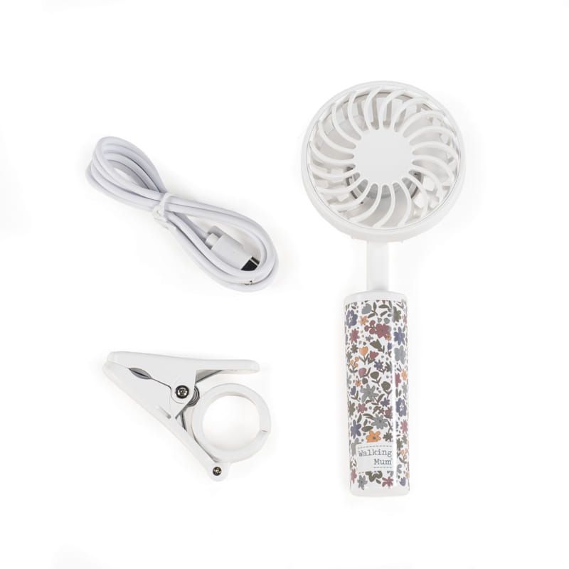 VENTILADOR PORTÁTIL FLOWERS WALKING MUM