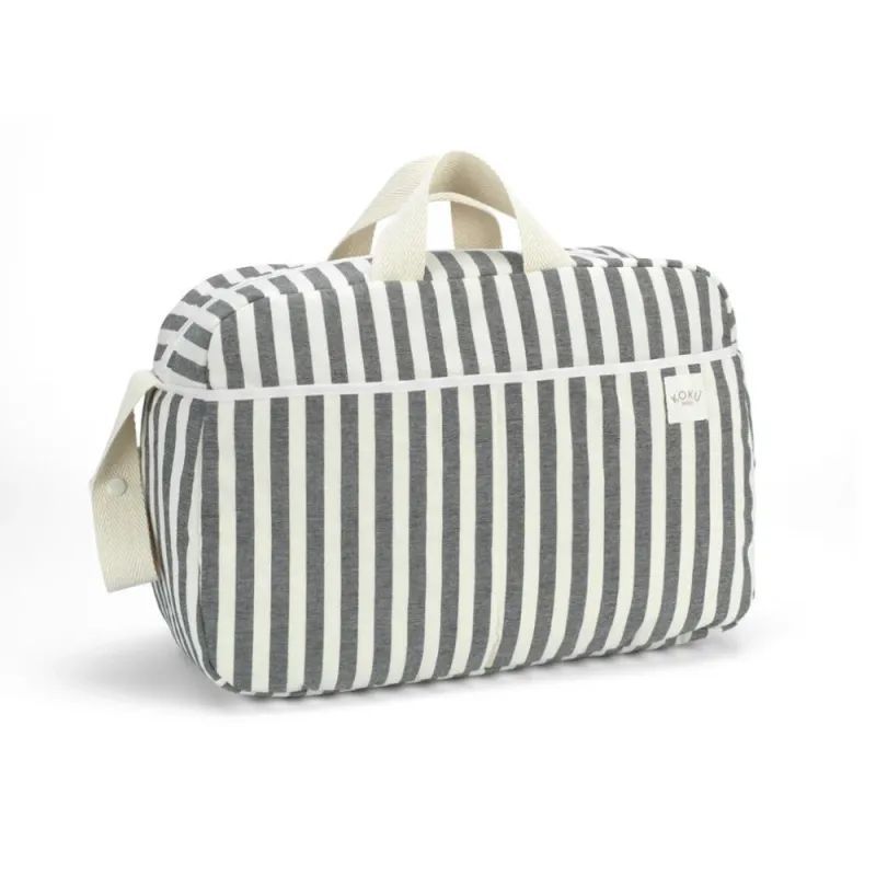 BOLSO MATERNAL STRIPE KOKU BABY color rayas GREY BOLSO MATERNAL STRIPE KOKU BABY color rayas GREY
