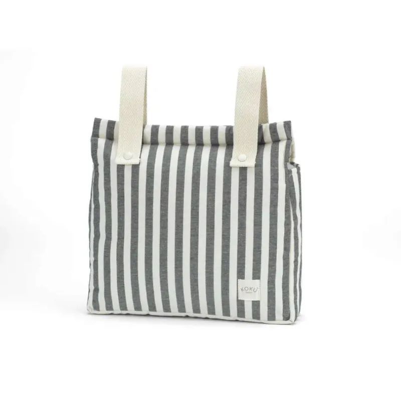 BOLSO PANERA STRIPE KOKU BABY color GREY * consultar fecha entrega *