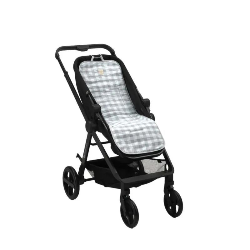 FUNDA SILLA COLCHONETA VICHY KOKU BABY color GRIS