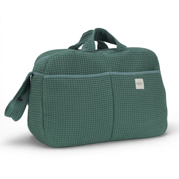 BOLSO MATERNAL WAFFLE KOKU BABY color VERDE GARDEN * consultar fecha entrega * BOLSO MATERNAL WAFFLE KOKU BABY color VERDE GARDEN * consultar fecha entrega *