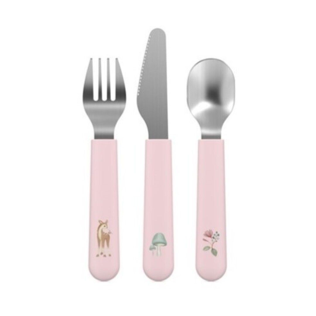 CUBIERTOS METAL INFANTILES FAIRY GARDEN LITTLE DUTCH