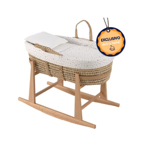 CAPAZO + PATAS MADERA BALANCÍN MINIMAL GRIS MIRALUNA BY CAMBRASS