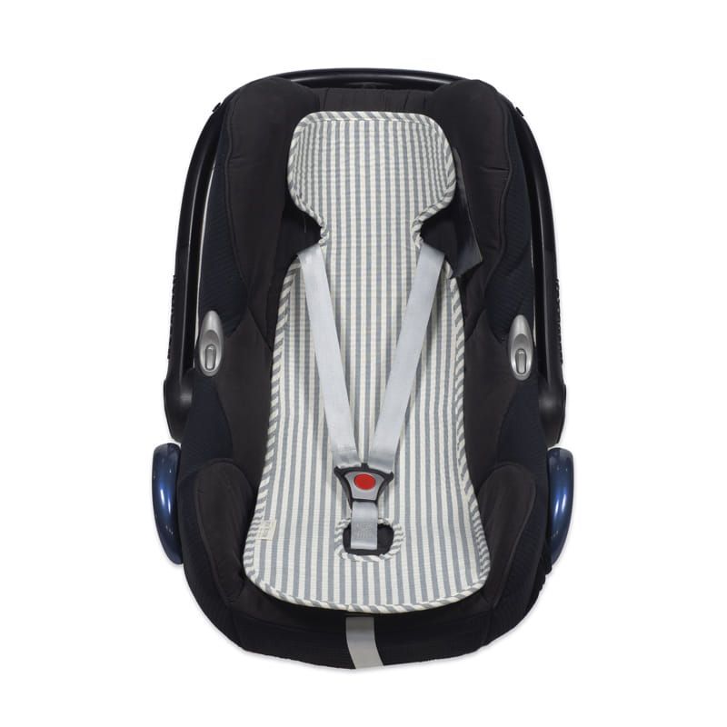 COLCHONETA SILLA AUTO PRALINE RAYAS MATCHA WALKING MUM