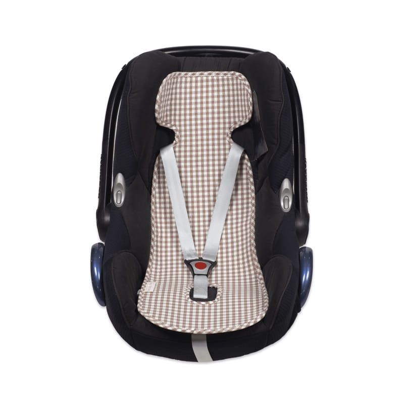 COLCHONETA SILLA AUTO PRALINE VICHY MOKA WALKING MUM