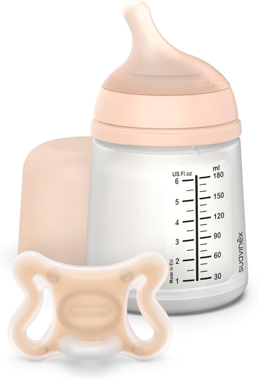 PACK BIBERON 180 ML. Y CHUPO ZERO ZERO -2/2 MESES SUAVINEX