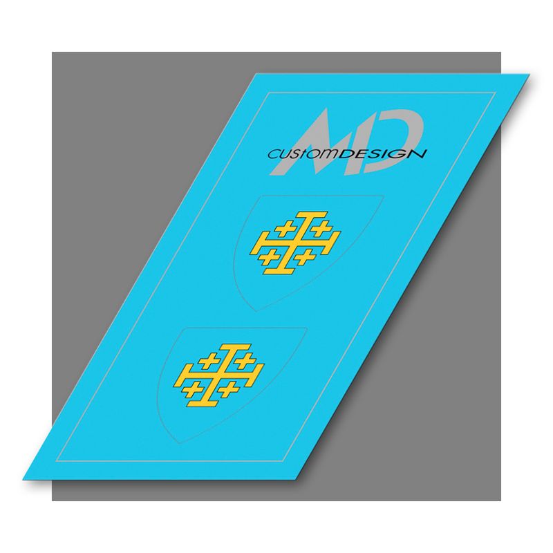 Naklejki na tarcze dla Rycerza - Bożogrobca / Holy Sepulchre Knight shield stickers