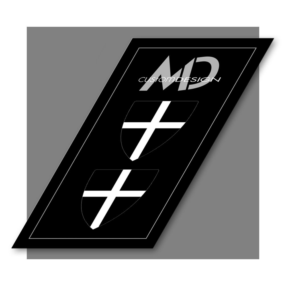 Naklejki na tarcze dla Rycerza - Joannita / Hospitaller Knight shield stickers