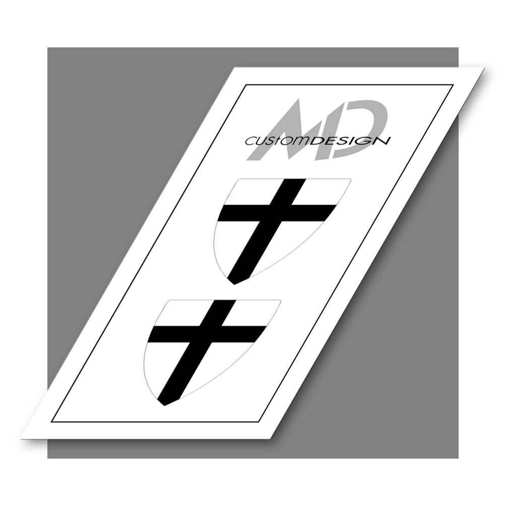 Naklejki na tarcze dla Rycerza - Krzyżak / Teutonic Knight shield stickers
