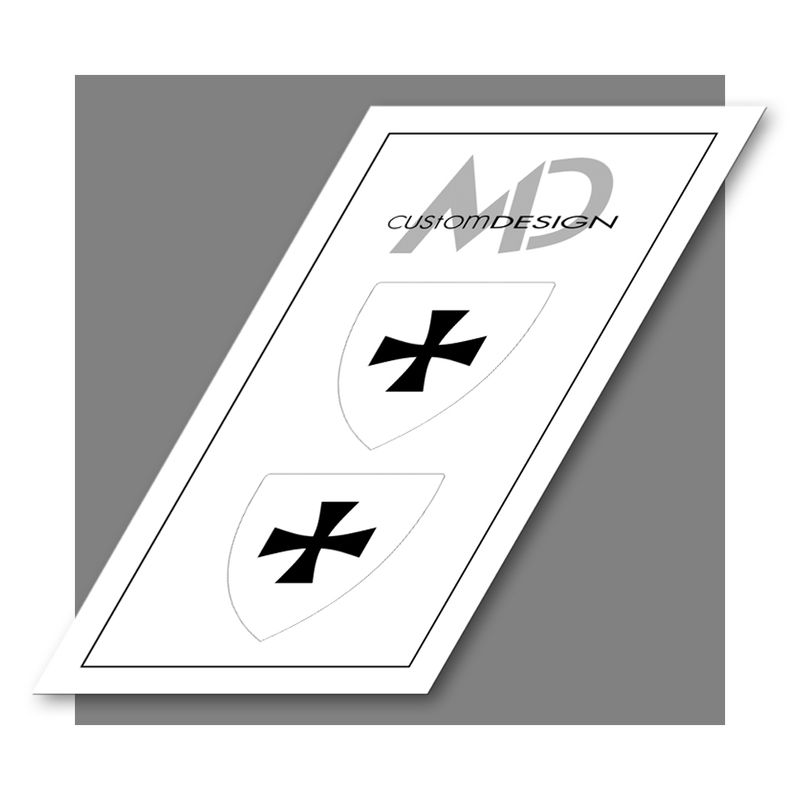 Naklejki na tarcze dla Rycerza - Krzyżak / Teutonic Knight shield stickers