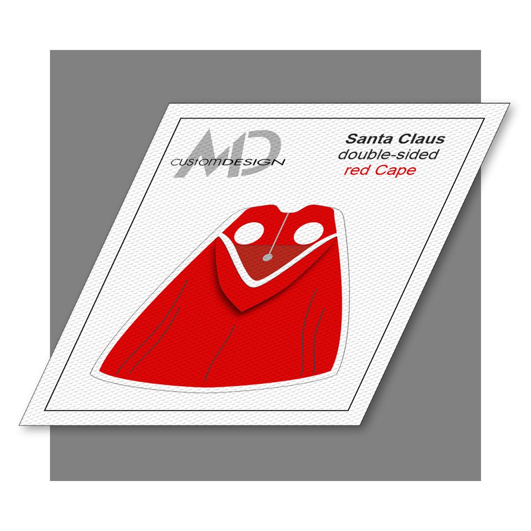 Pelerynka czerwona dwustronna Św. Mikołaja / Santa Claus double-sided red cape